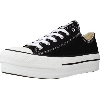 VICTORIA  pour femme. Chaussures de basket-ball noires - Hauteur plate-