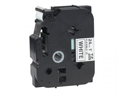 BROTHER TZFX251 - Noir sur blanc - Rouleau (2,4 cm x 8 m) ruban flexible - pour  PT-D600; P-Touch PT-2430, 3600, 7600, 9800, D610, D800, E500, E550, 