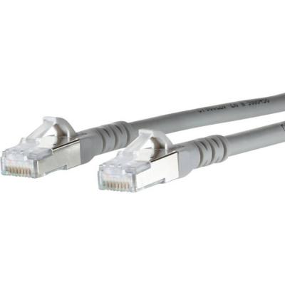 C&acirc;ble r&eacute;seau Metz Connect CAT 6a S/FTP 20m gris avec cliquet dencastrement
