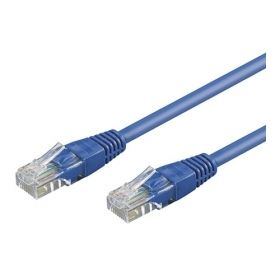 Goobay 68407 CAT 6 C&acirc;ble de Liaison, U/UTP, Bleu, 3m Longueur de C&acirc;ble