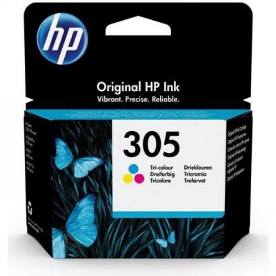 HP  305 Cartouche d encre trois couleurs authentique 3YM60AE pour  DeskJet 2300 2710 2720