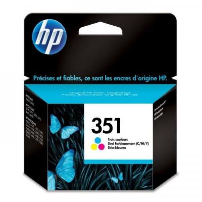 HP  351 Cartouche d encre trois couleurs authentique CB337EE pour  Photosmart C4380 C4472