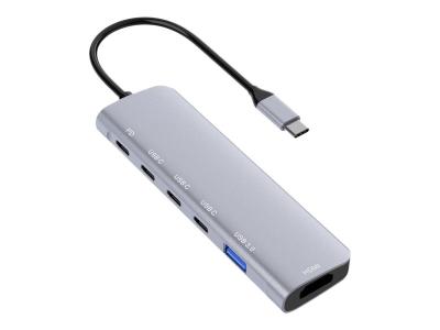 DLH ENERGY DLH DY-TU5005 station d'accueil USB Type-C Argent - Neuf