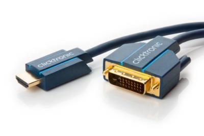 CLICKTRONIC  Casual C&acirc;ble adaptateur HDMI / DVI 7,5 m