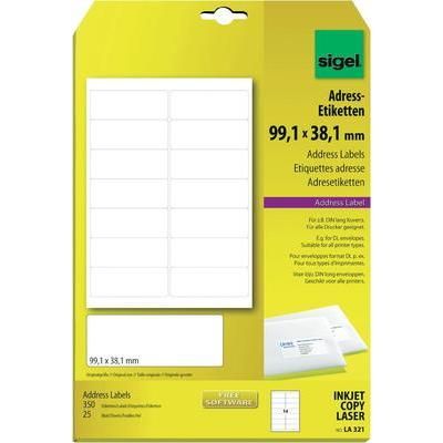 SIGEL Etiquettes adresses pour tous types d'imprimantes  LA321 350 feuilles