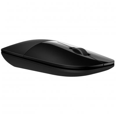 HP  Z3700 - Souris - LED bleue - sans fil - 2.4 GHz - r&eacute;cepteur sans fil USB - noir 
