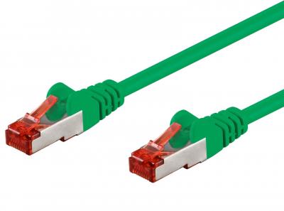 IC INTRACOM Intellinet Network Patch Cable, Cat6, 15m, Green, Copper, S/FTP, LSOH / LSZH, PVC, RJ45, Gold Plated Contacts, Snagless, Booted, Lifetime Warranty, 