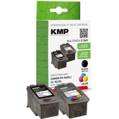 KMP  C136V pack promo compatible av. Canon PG560/CL561 (1581,4005)