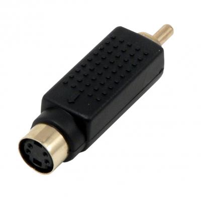 MCL SAMAR MCL - Adaptateur vid&eacute;o - S-Vid&eacute;o / vid&eacute;o composite - 4 broches mini-din femelle pour RCA m&acirc;le