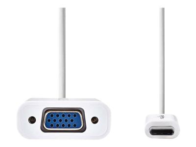 NEDIS  C&acirc;ble Adaptateur USB Type C Type C m&acirc;le - VGA Hem