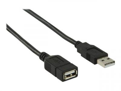C&acirc;ble usb 2.0 a m&acirc;le - a femelle 2,0 m noir CCGB60010BK20