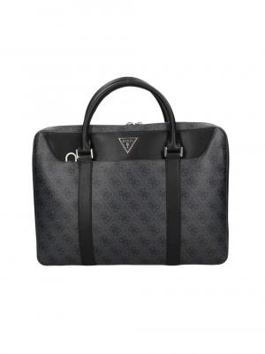 GUESS Sacoche ordinateur  Laptop logo triangle Homme Noir