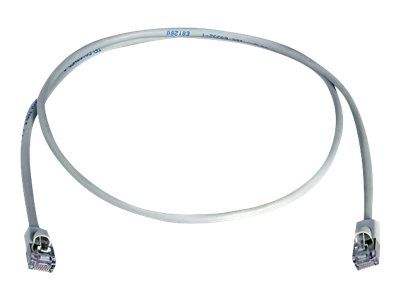 TELEGARTNER MP8 FS 100 - Cordon de raccordement - RJ-45 (M) pour RJ-45 (M) - 2 m - paire torsad&eacute;e &eacute;crant&eacute;e (F/UTP) - CAT 5e - d&eacute;marr&eacute;, moul&eacute; - gris 
