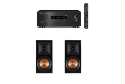 KLIPSCH Amplificateur Yamaha R-S202D Black + Enceinte  RP-600M Ebony Vendue par paire 