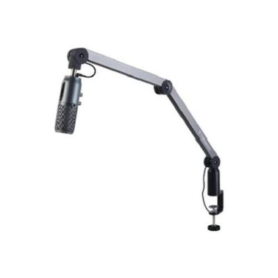 THRONMAX Bras de fl&egrave;che de bureau &agrave; roulettes pour microphone XLR S1  Gris