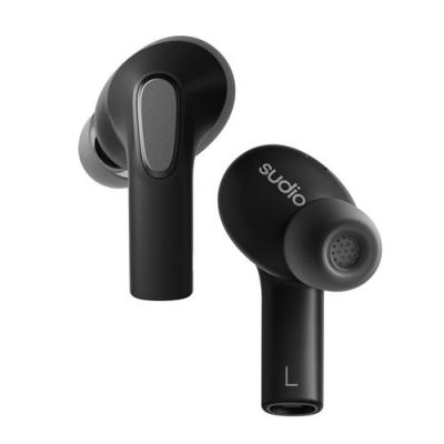 SUDIO Ecouteurs intra-auriculaires sans fil Bluetooth  E3 avec r&eacute;duction de bruit Noir