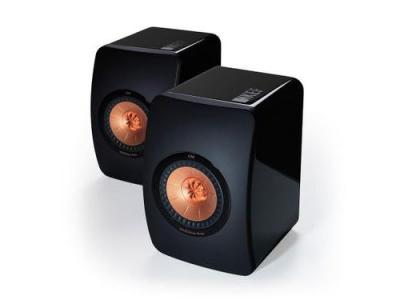 KEF Enceintes biblioth&egrave;que  LS50 Noir laqu&eacute;