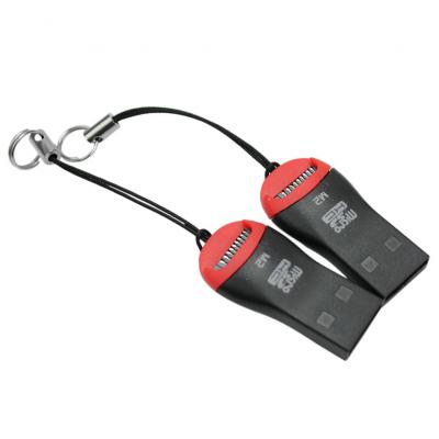  2Pcs USB 2.0 Lecteur de Carte M&eacute;moire Card Adaptateur Corde pour Micro SD M2