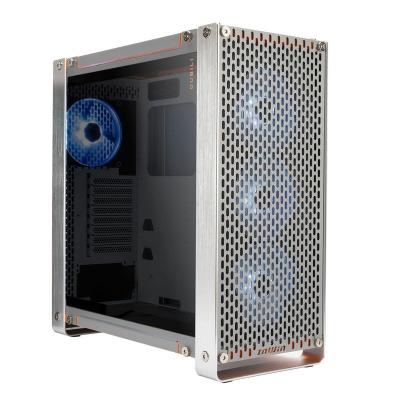 IN WIN Bo&icirc;tier PC  DUBILI GREY ARGB - Grand Tour - Argent/Orange 