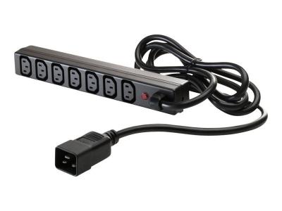 HP E C-13 PDU Extension Bar - Unit&eacute; de distribution d'alimentation - entr&eacute;e : IEC 60320 C20 - connecteurs de sortie : 7 (power IEC 60320 C13) (pack de 2) - pour UPS R/T3000 G2,