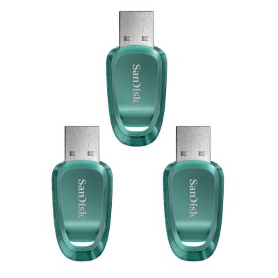  3PCS Cl&eacute; USB SanDisk Ultra Eco&trade; lecteur USB flash 64 Go USB Type-A USB 3.2 jusqu'&agrave; 100Mb/s (LOT de 3) 