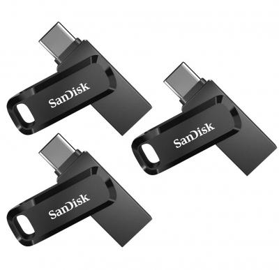 SANDISK 3PCS Cl&eacute; USB &agrave; double connectique ( USB Type-C et USB Type-A)  Ultra 32Go pour les appareils USB Type-C (paquet de trois) 