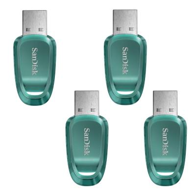  4PCS Cl&eacute; USB SanDisk Ultra Eco&trade; lecteur USB flash 64 Go USB Type-A USB 3.2 jusqu'&agrave; 100Mb/s (LOT de 4) 