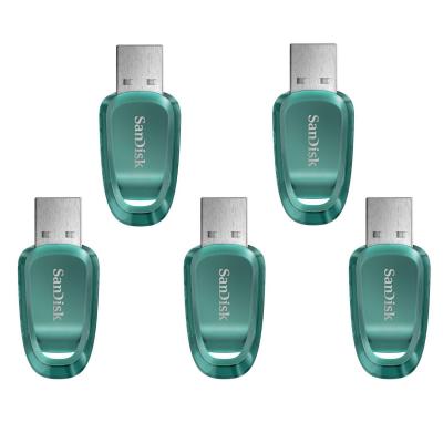  5PCS Cl&eacute; USB SanDisk Ultra Eco&trade; lecteur USB flash 64 Go USB Type-A USB 3.2 jusqu'&agrave; 100Mb/s (LOT de 5) 