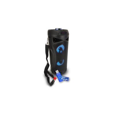PARTY LIGHT & SOUND Enceinte nomade PARTY BAZOOKA &agrave; LED - USB/SD/BT - +cl&eacute; USB 32Go