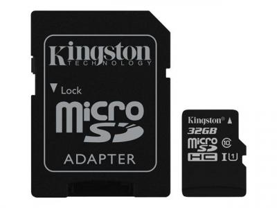 KINGSTON  32 Go micro SD Carte m&eacute;moire flash ( adap