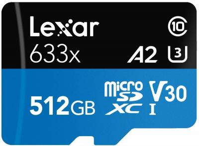 LEXAR MEDIA Lexar Professional 633x Sd Class 10 512gb Memory Card Noir