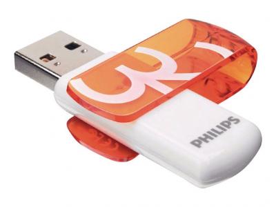 PHILIPS  FM32FD00B Vivid Edition 3.0 - Cl&eacute; USB - 32 Go - USB 2.0 - orange aurore