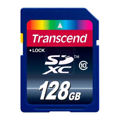 TRANSCEND INFORMATION Premium - Carte m&eacute;moire flash - 128 Go - Class 10 - SDXC 