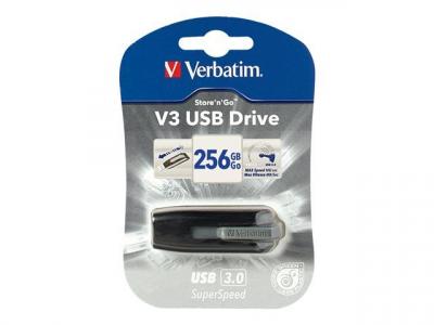 VERBATIM  49168 256Go Store n Go V3 USB 3.0 Drive - Gris