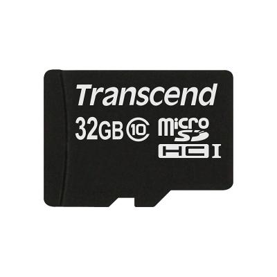 TRANSCEND  TS32GUSDC10 m&eacute;moire flash 32 Go MicroSDHC NAND Classe 10