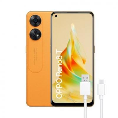 OPPO  Reno8 T 8/128GB Naranja Libre + Cable USB 3.1 Type-C