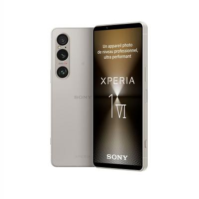 SONY Smartphone  Xperia 1 VI 6,5"" 5G Nano SIM 256 Go Argent Platine 