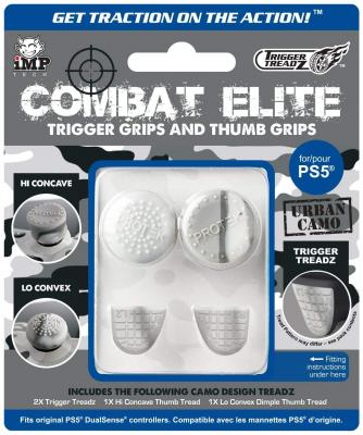  Imp Tech Combat Elite Thumb & Trigger Treadz Dual Sense Controller Grips Urban Camo Pour Ps5