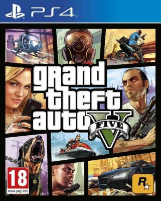 Jeu vid&eacute;o - Rockstar Games - GTA V - Action-aventure - 1 &agrave; 30 joueurs - PS4