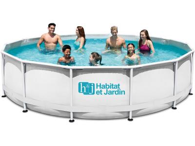 HABITAT ET JARDIN Piscine tubulaire ""Elite pouces - &Oslash; 4.88 x 1.22 m