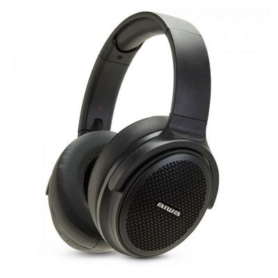 AIWA  Hst-250bt Bluetooth On-ear Headphone With Hyperbass, Black Eu