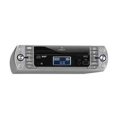 AUNA  KR-400-CD Radio de cuisine tuner DAB+ /PLL FM Lecteur CD MP3 - Argent