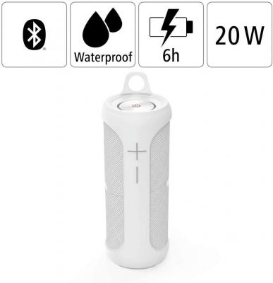 HAMA enceinte bluetooth Portable st&eacute;r&eacute;o 20W blanc
