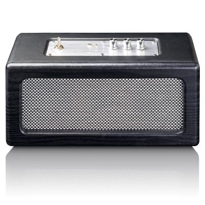 LENCO Enceinte Bluetooth r&eacute;tro noir BT-300BK 
