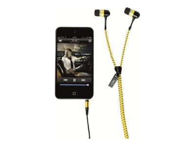 HI FUN Hi-Fun Hi-Zip - &Eacute;couteurs - intra-auriculaire - filaire - jack 3,5mm - jaune