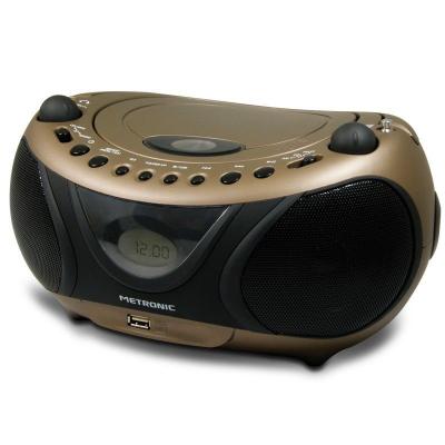 METRONIC  Radio CD-MP3 Pop Copper & Black - Boombox 