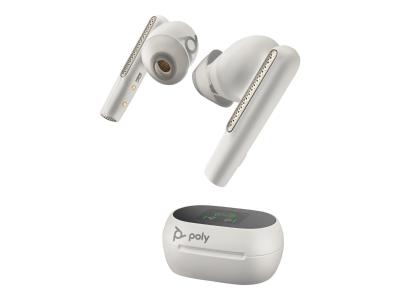  POLY Voyager Free 60+ UC White Sand Earbuds +BT700 USB-C 7Y8G6AA 