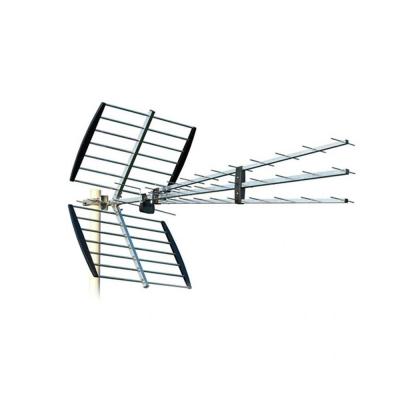  Antenne TV TNT Ext&eacute;rieure - Trinappe - 155 dBi - Filtre Passif 4G LTE 5G - 47 &eacute;l&eacute;ments