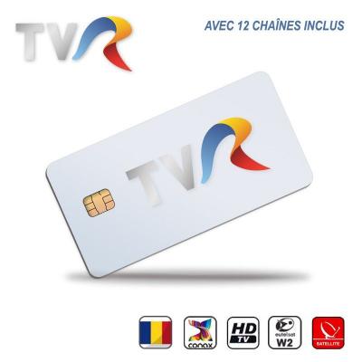 ME  - Carte Abonne nt tv hd tvr Illimit&eacute; Roumanie 12 Cha&icirc;nes via Antenne Sat Eutelsat 16&deg;Est Unique nt Compatible R&eacute;cepteur Viaccess