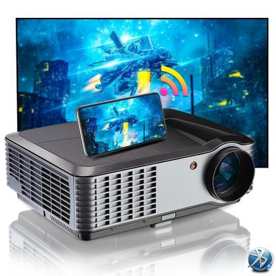  Vid&eacute;oprojecteur 1080P FULL HD 5000 Lumen Android WIFI Bluetooth FLZEN 300 4K Max pour Home cin&eacute;ma Bureau Ext&eacute;rieur Smartphone PC 